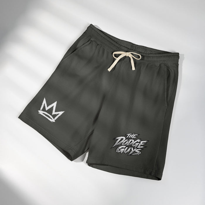 Fleece Sweat Shorts — 'The Dodge Guys' Logo Athletic Lounge Shorts