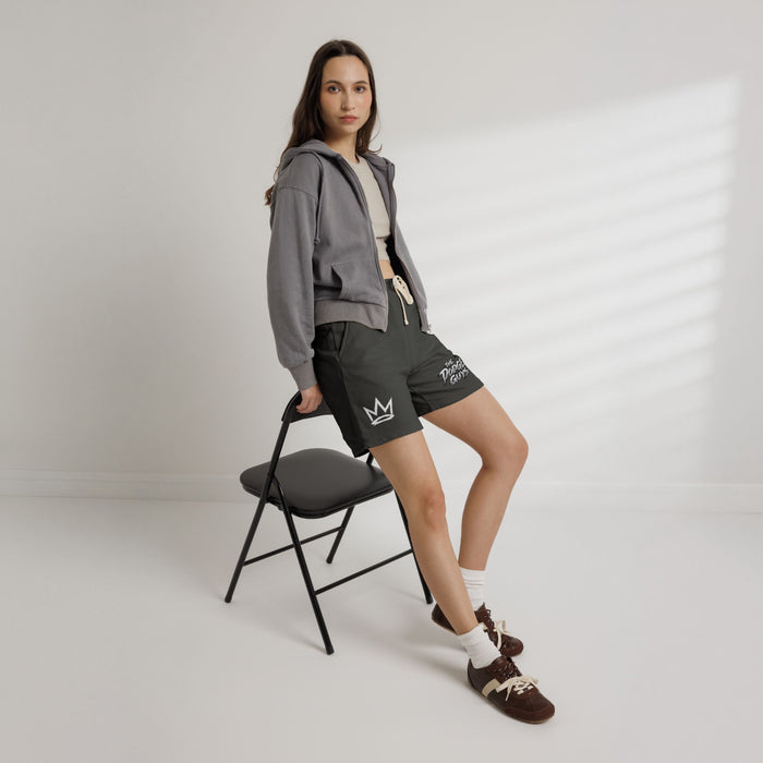 Fleece Sweat Shorts — 'The Dodge Guys' Logo Athletic Lounge Shorts