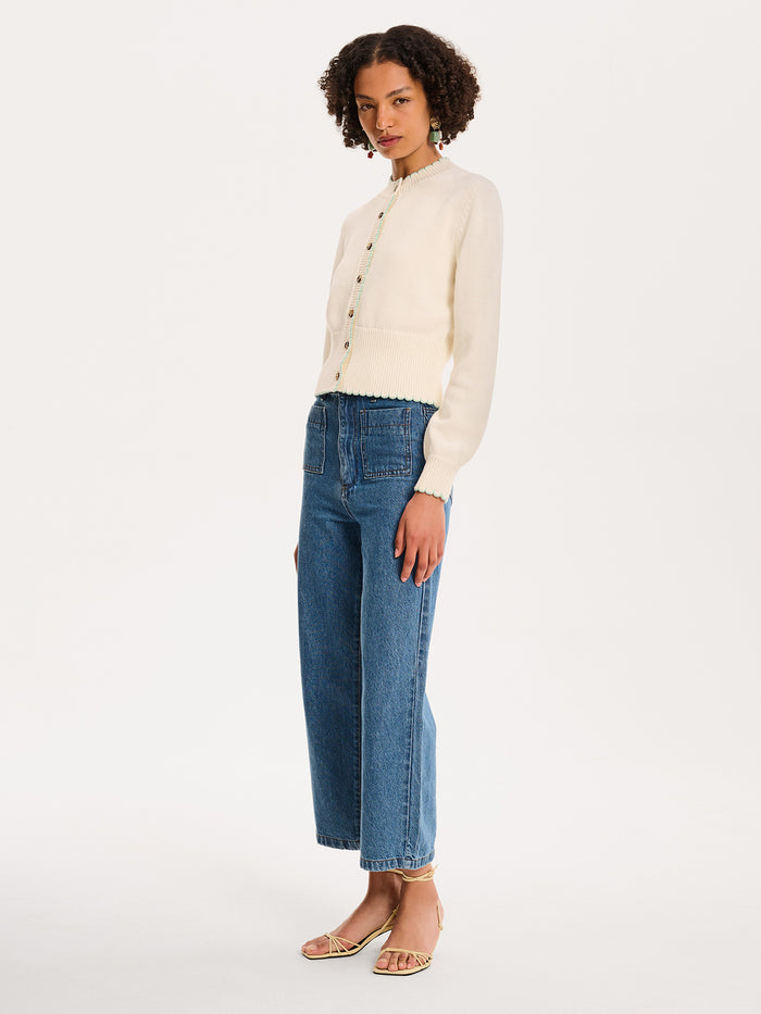 Flynn Cardigan in Cream