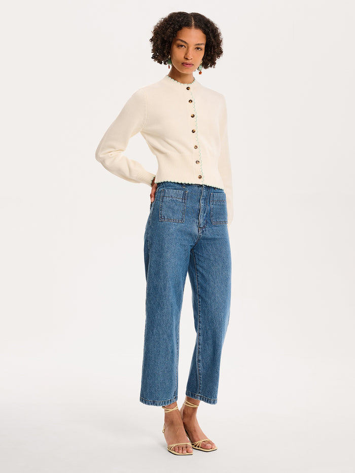 Flynn Cardigan in Cream