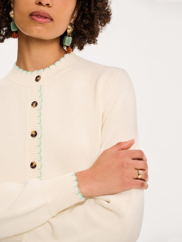Flynn Cardigan in Cream