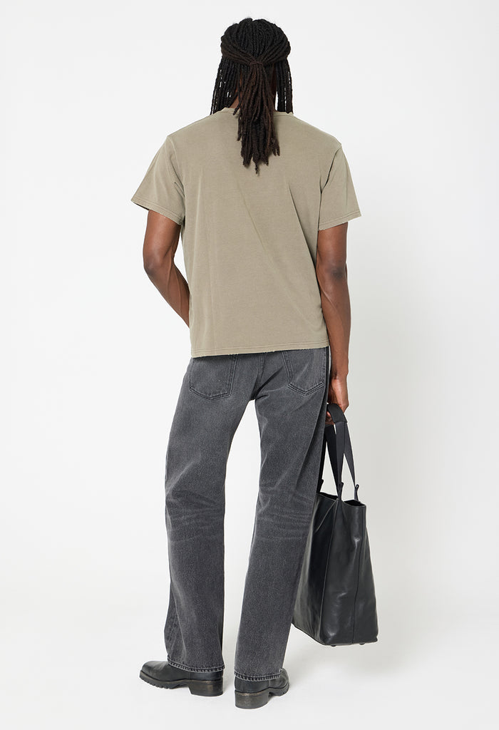 Folsom Cropped Tee / Washed Army