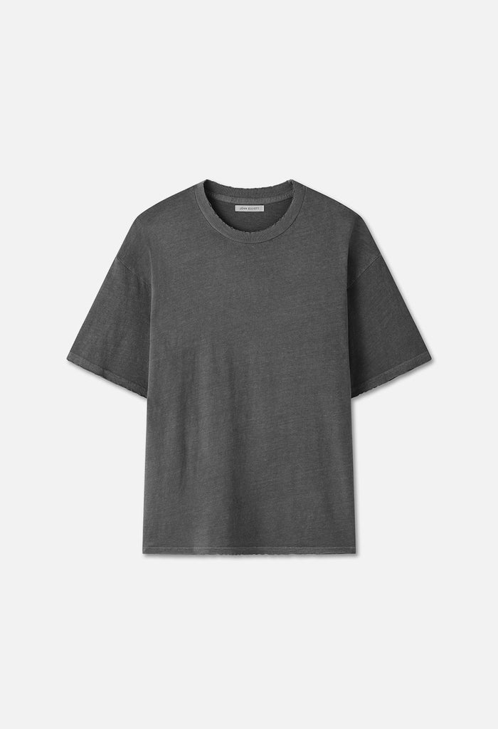 Folsom Cropped Tee / Washed Black