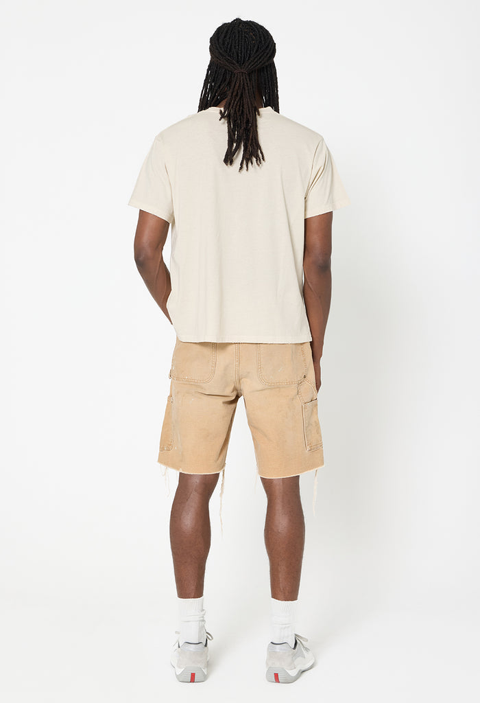 Folsom Cropped Tee / Washed Salt