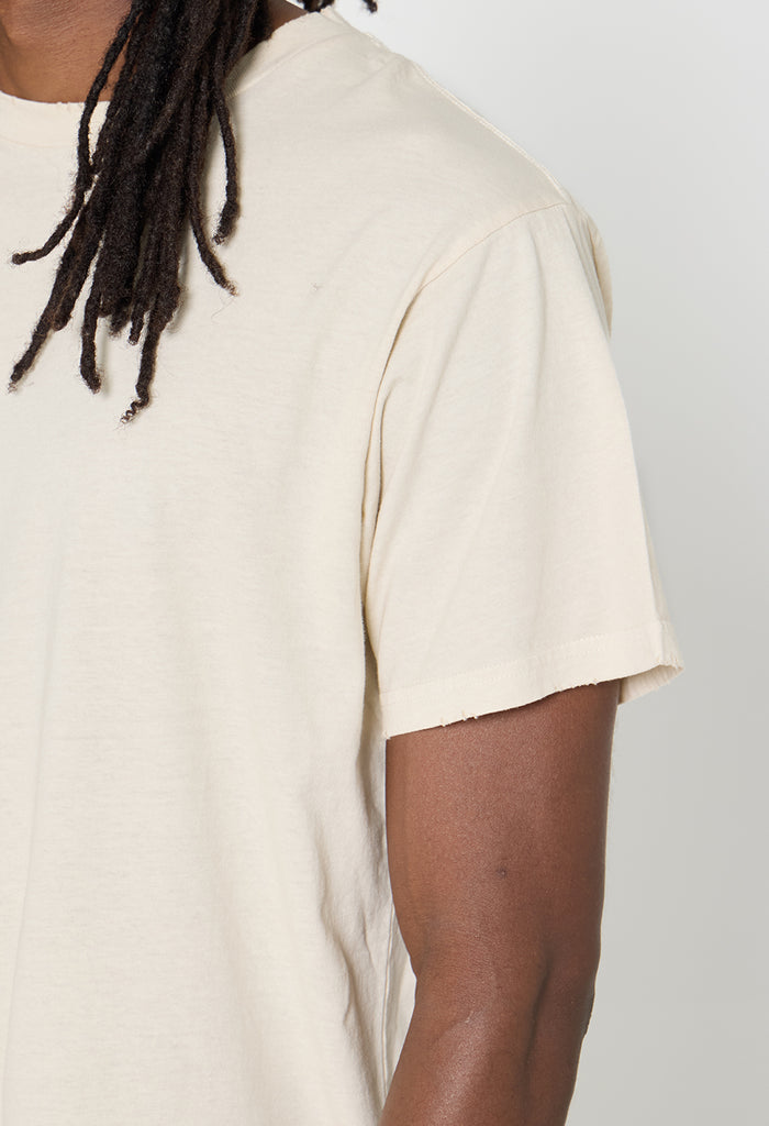 Folsom Cropped Tee / Washed Salt