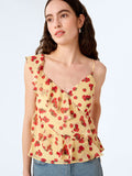 Francie Top in Tomato Print