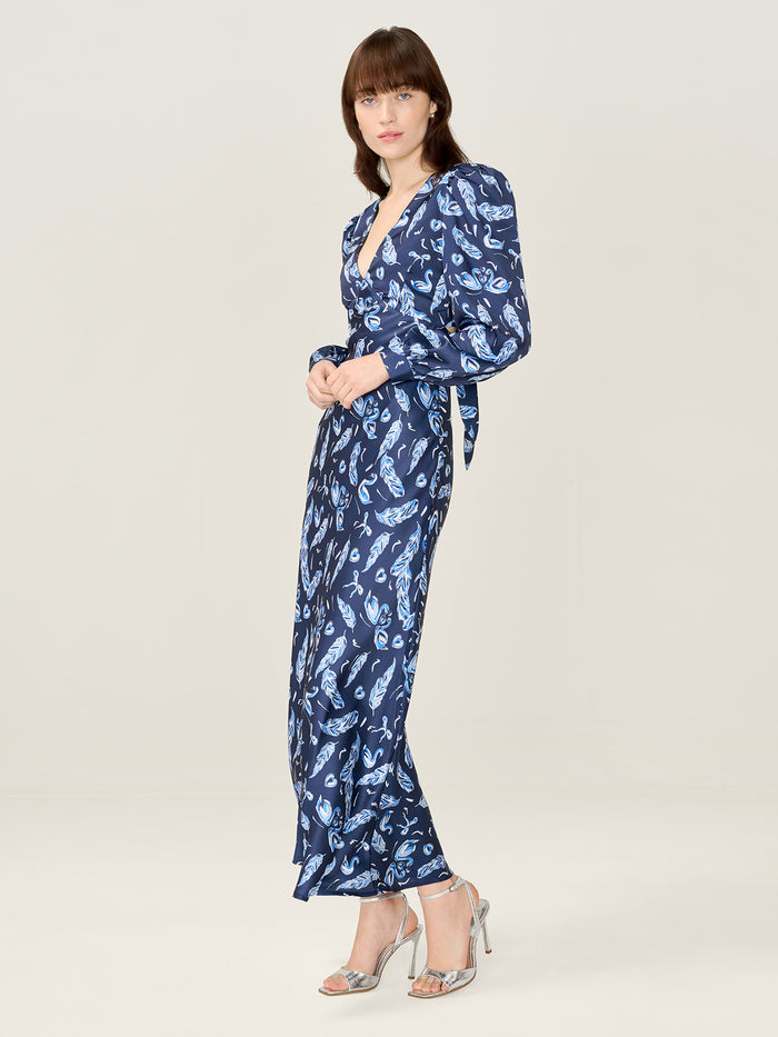 Francoise Dress in Swan Print