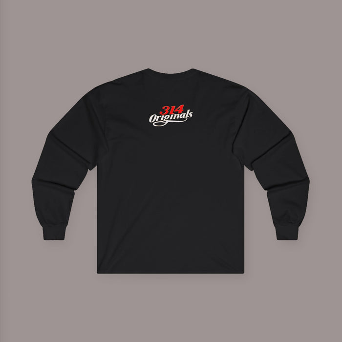 Franklin Silhouette Long Sleeve Tee — 314 Originals Retro Hat Logo - 314 Originals