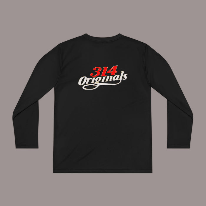 Franklin Silhouette Youth Long Sleeve Tee — '314 Originals' Back Graphic - 314 Originals