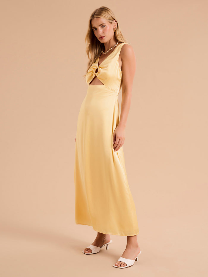 Fredricka Ring Detail Maxi Dress
