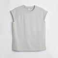 French Terry Cut Off Crew - Concrete Gray