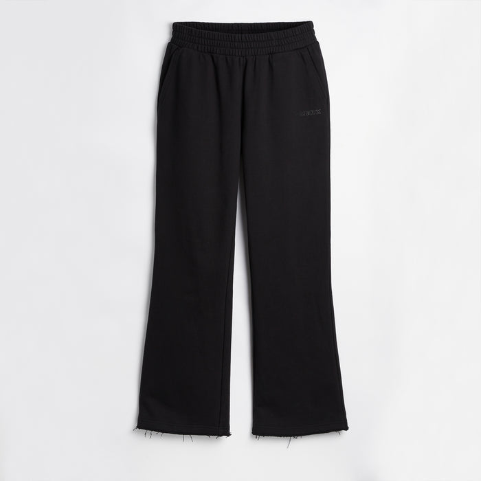 French Terry Flare Pant - Black