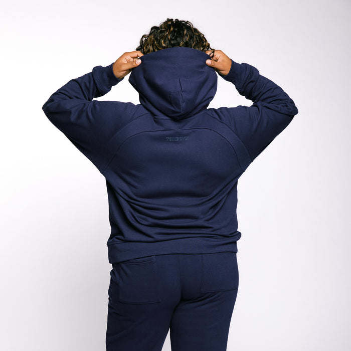 French Terry Full Zip Hoodie - Future Dusk