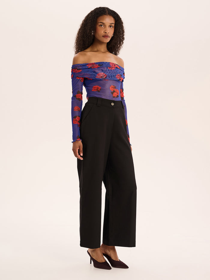 Freya Rose Print Top in Multi