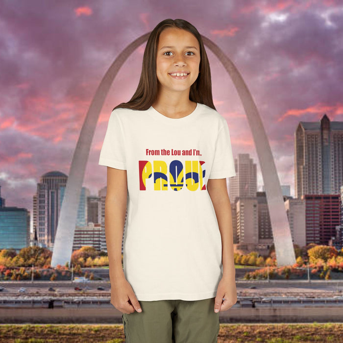 "From the Lou and I'm... Proud" St. Louis Flag Kids Shirt - 314 Originals