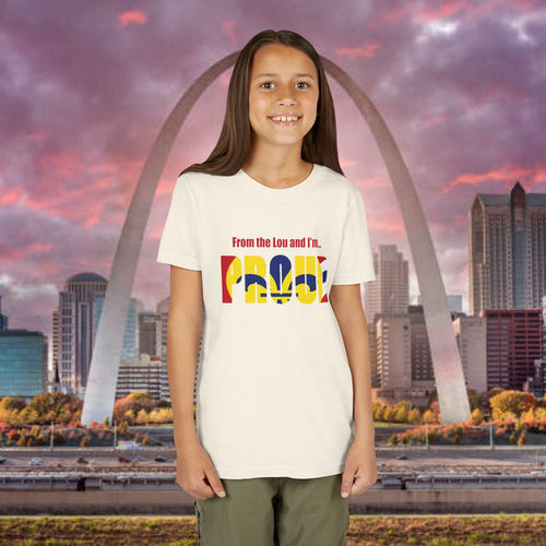 "From the Lou and I'm... Proud" St. Louis Flag Kids Shirt - 314 Originals