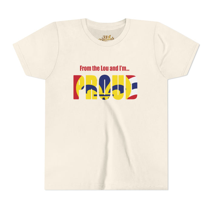 "From the Lou and I'm... Proud" St. Louis Flag Kids Shirt - 314 Originals