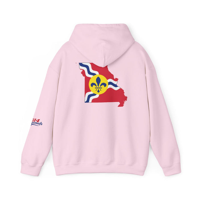 Proud Missouri Fleur-de-lis Hoodie — From the Lou St. Louis Pride Sweatshirt - 314 Originals