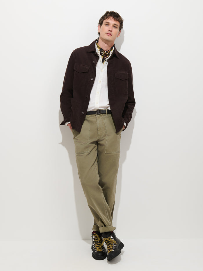Garment Dyed Chore Jacket in Corduroy