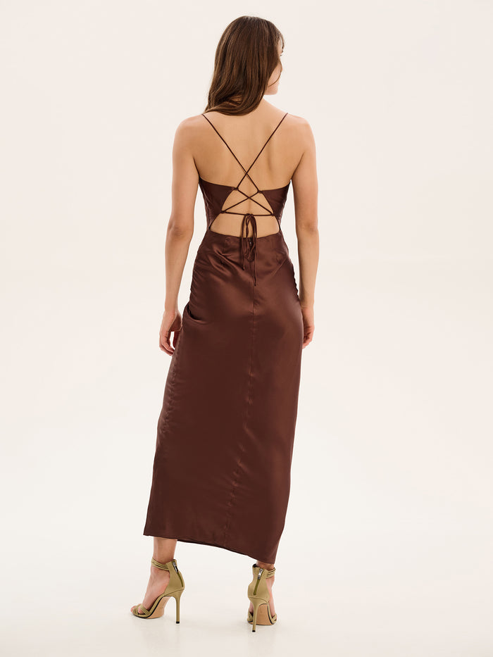 Ginny Dress in Chocolate