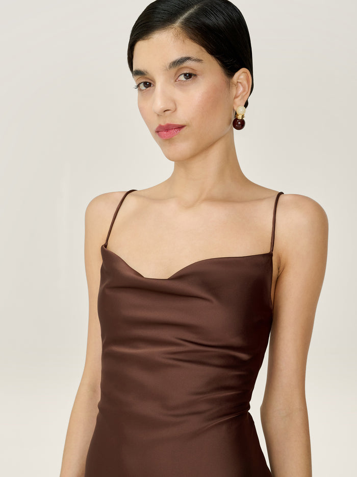 Ginny Dress in Chocolate