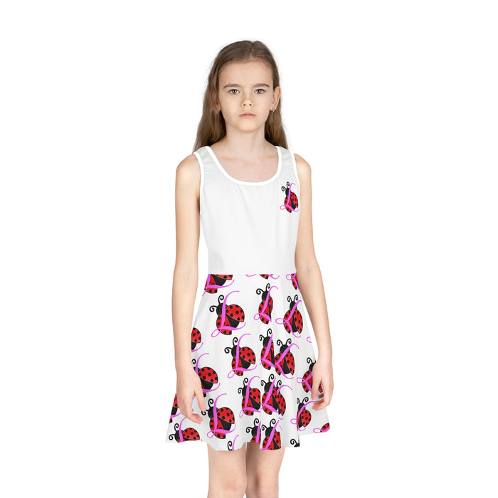 Girls' Ladybug Print Sundress — Cute Sleeveless Summer Dress for Kids - 314 Originals