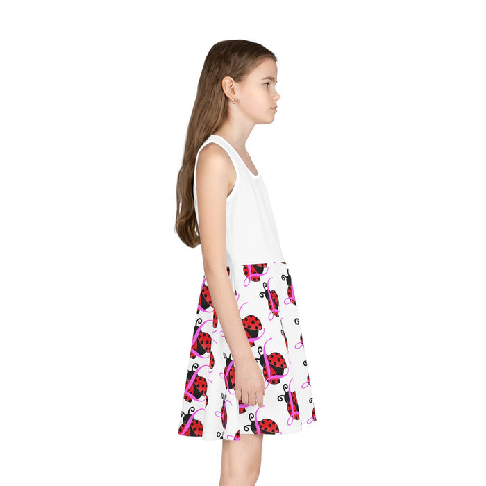 Girls' Ladybug Print Sundress — Cute Sleeveless Summer Dress for Kids - 314 Originals