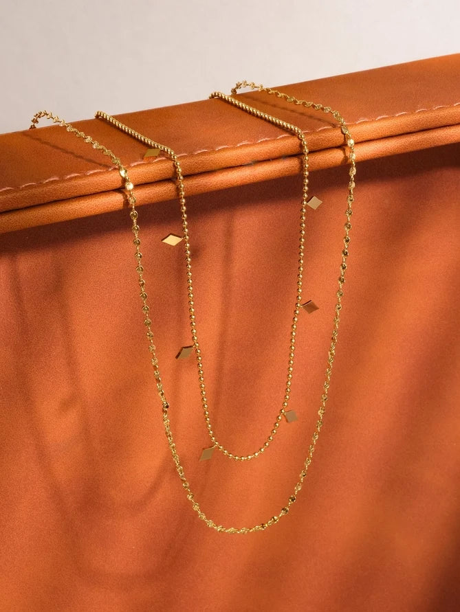 Golden Whisper Layered Necklace