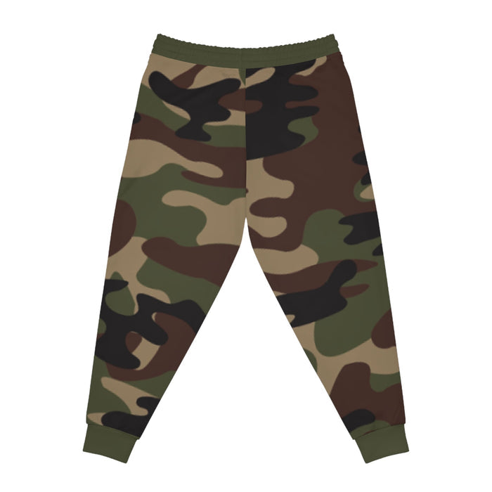 Green Camo 314 Originals Athletic Joggers – Retro Script Logo Sweatpants - 314 Originals