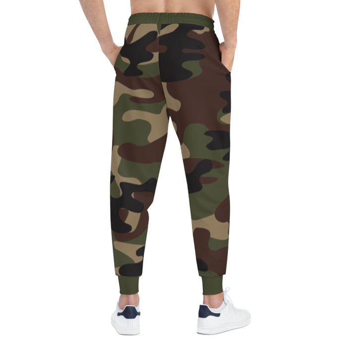 Green Camo 314 Originals Athletic Joggers – Retro Script Logo Sweatpants - 314 Originals