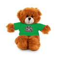 Green T-Shirt Teddy Bear with Custom Graphic — Cute Plush Gift for Kids & Fans
