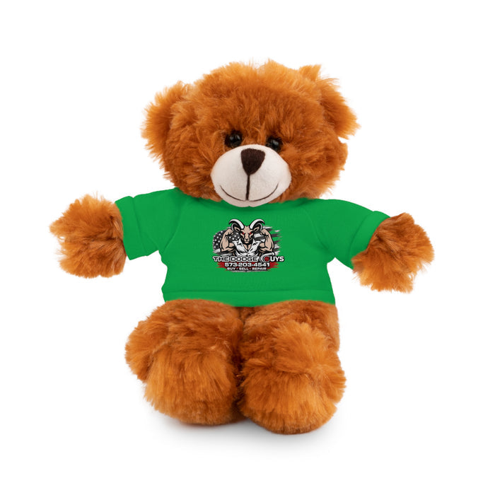 Green T-Shirt Teddy Bear with Custom Graphic — Cute Plush Gift for Kids & Fans