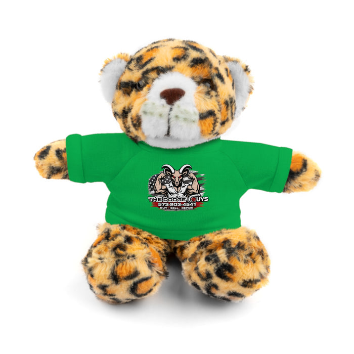 Green T-Shirt Teddy Bear with Custom Graphic — Cute Plush Gift for Kids & Fans
