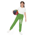 Green Youth Joggers with 314 Originals Side Graphic — Kids Athletic Sweatpants - 314 Originals