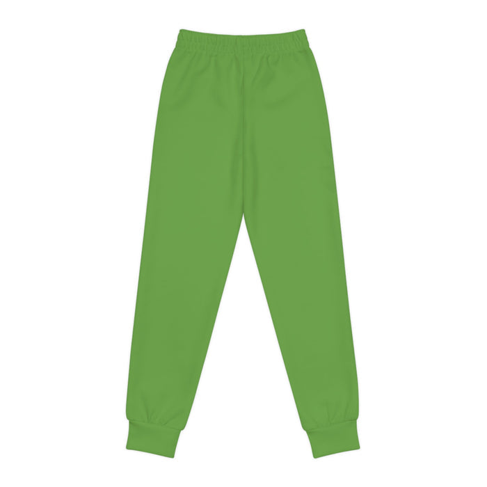 Green Youth Joggers with 314 Originals Side Graphic — Kids Athletic Sweatpants - 314 Originals