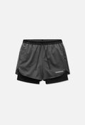 Grid-Mesh Sprint Shorts / Charcoal