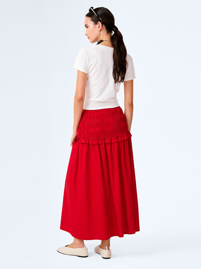 Haley Skirt in Barbados Cherry