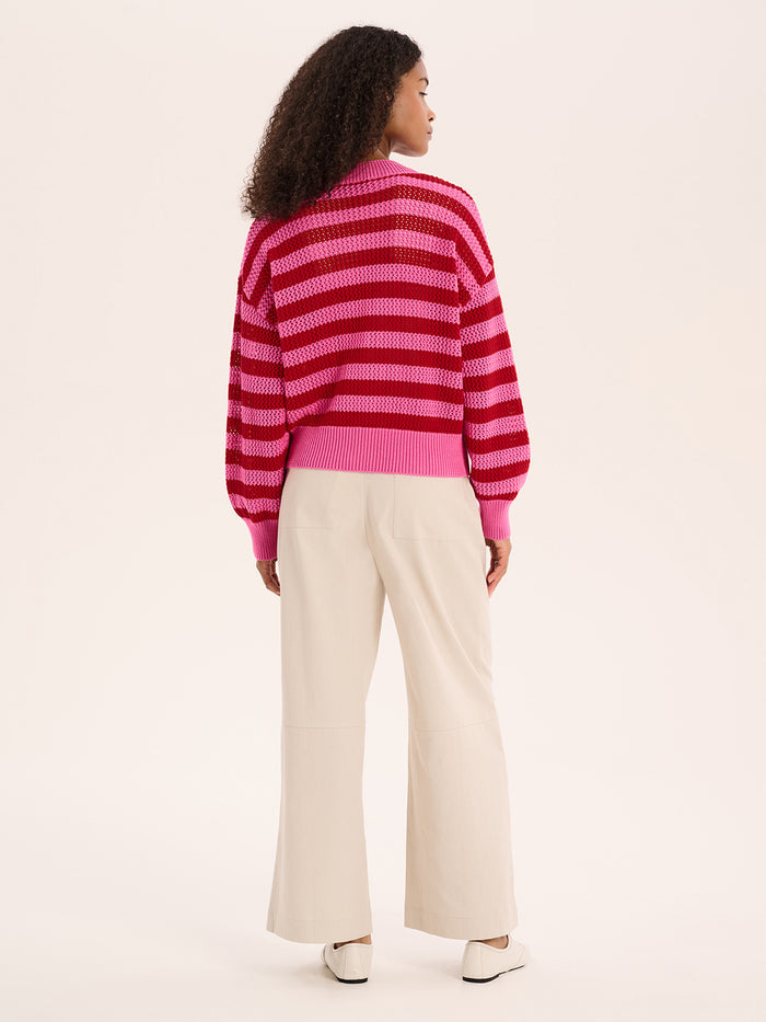 Heather Stripe Cardigan