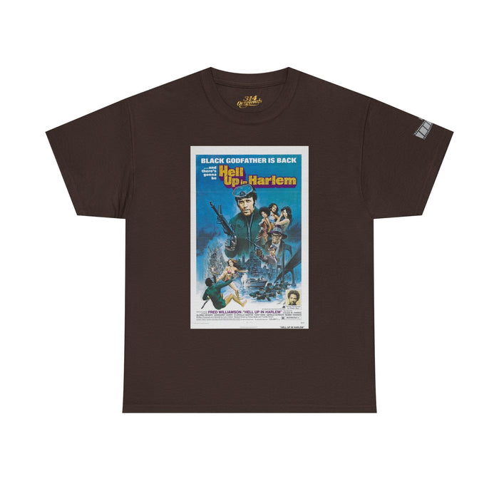 'Hell Up in Harlem' Retro Blaxploitation Graphic Tee - 314 Originals