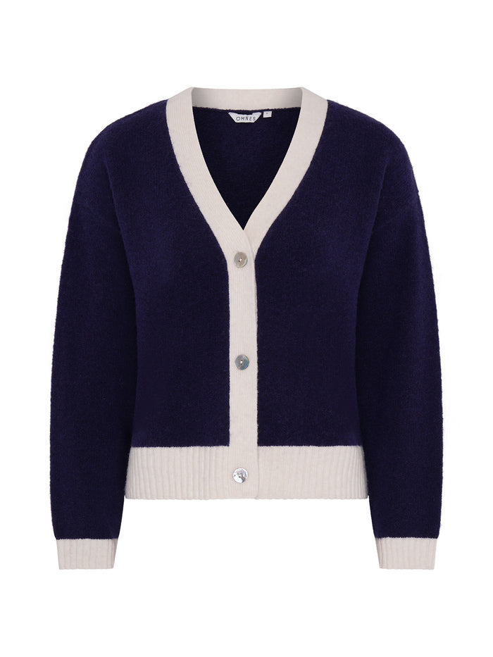 Henni Cardigan in Navy/Cream