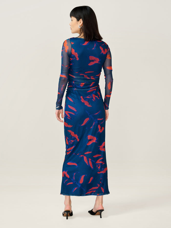 Hollis Dress in Falling Leaf Print