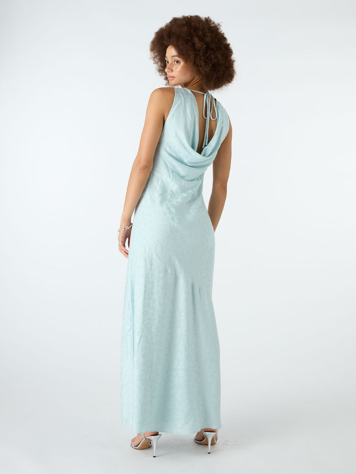 Ilona Column Dress in Blue