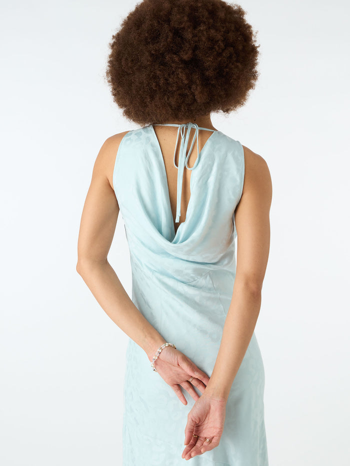 Ilona Column Dress in Blue