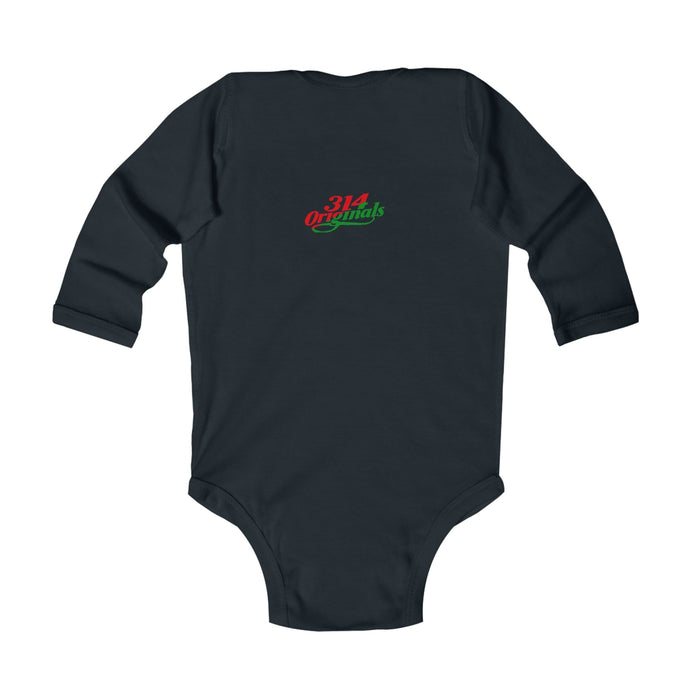 "I'm Just Here for the Cookies" Christmas Cookie Cute Infant Long Sleeve Onesie - 314 Originals