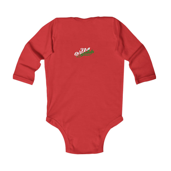 "I'm Just Here for the Cookies" Christmas Cookie Cute Infant Long Sleeve Onesie - 314 Originals