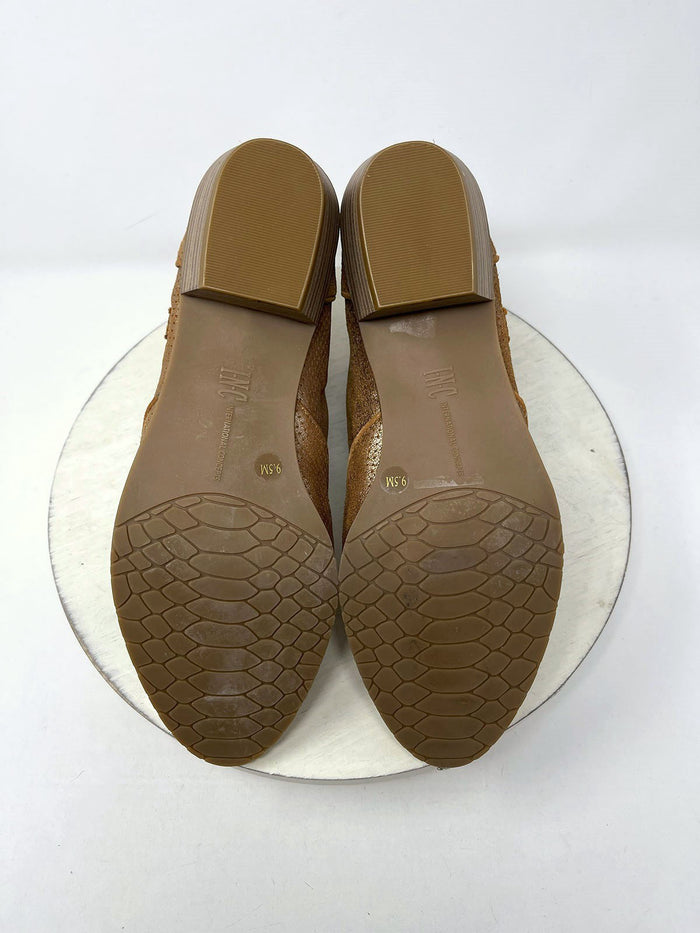 INC Size 9.5 Copper & Gold Perforated Dots Bootie NWOB