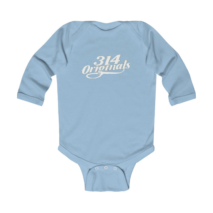 Infant Bodysuit — '314 Originals' Long Sleeve Baby Onesie (Grey) - 314 Originals