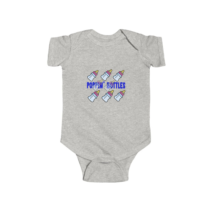 Infant Bodysuit — "Poppin' Bottles" Cute Baby Bottle Graphic Onesie - 314 Originals