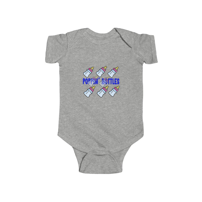 Infant Bodysuit — "Poppin' Bottles" Cute Baby Bottle Graphic Onesie - 314 Originals