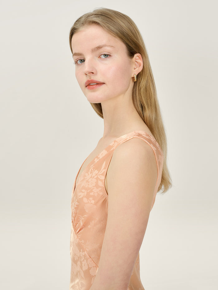 Iris Jacquard Dress in Prairie Sunset